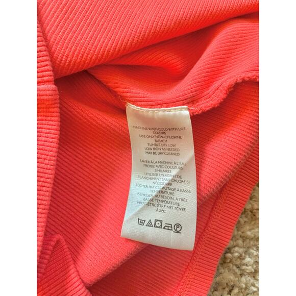 Anthropologie Coral Ribbed Square Neck Tank Top XS - Picture 7 of 9